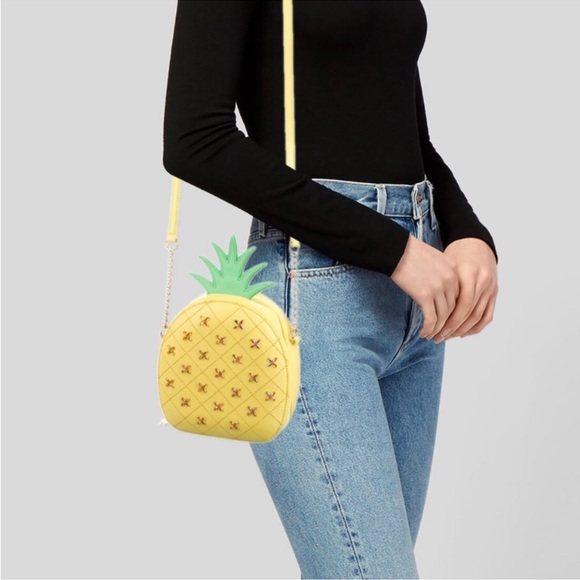 Kate Spade How Refreshing Pineapple Crossbody Novelty Bag EUC - Picture 11 of 12